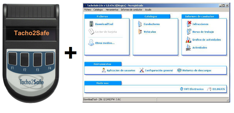 Cititor de carduri sofer si tahografe digitale-Tacho2safe